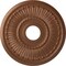 Ekena Millwork Melonie Ceiling Medallion (Fits Canopies up to 6 3/8"), 16"OD x 3 5/8"ID x 3/4"P, Polished Copper CM16MLPOS - alternate 1